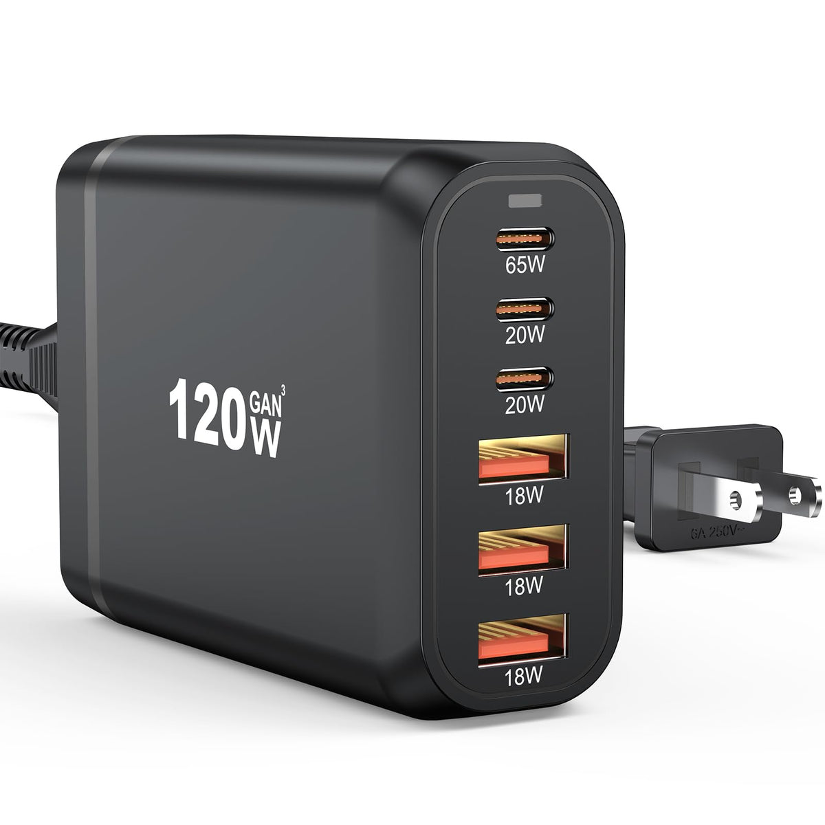 120W 6-Port GaN Charger