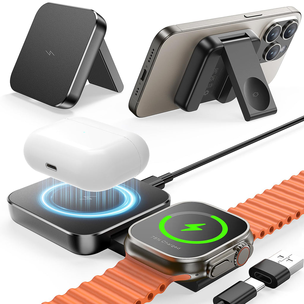 MOKPR Magnetic 3-in-1 Charging Stand