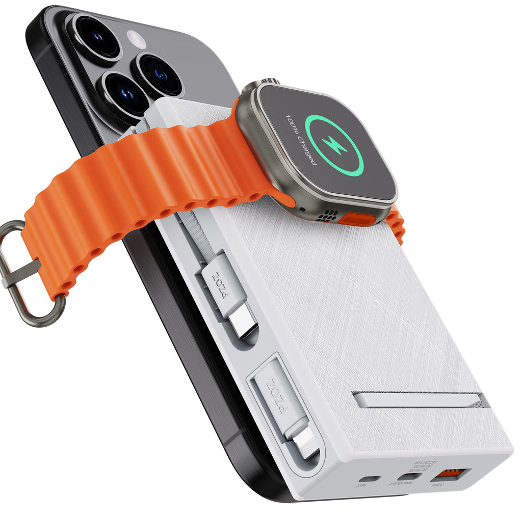pzoz Magnetic Power Bank 10,000mAh — Multi-Device